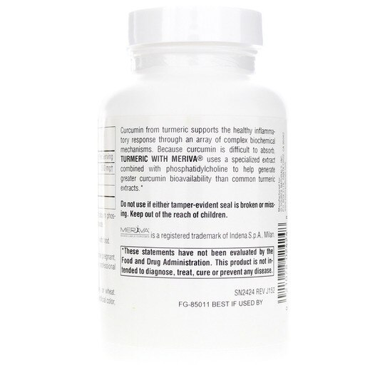 Turmeric with Meriva 500 Mg, SNN